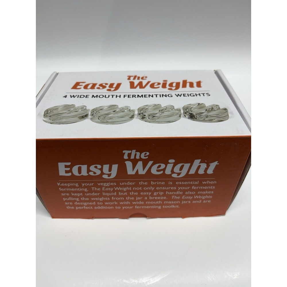 The Easy Weight Fermenting Weights 4 Pack Wide Mouth Mason Jar Glass